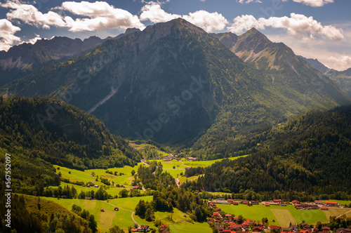 Alps mountain landscape, Bavaria Germany