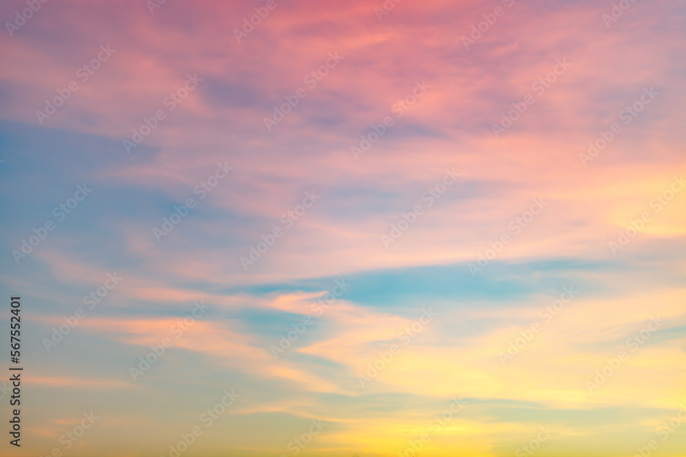 Real amazing sunrise or sunset sky with gentle colorful clouds. Real amazing sunrise or sunset sky with gentle colorful clouds.