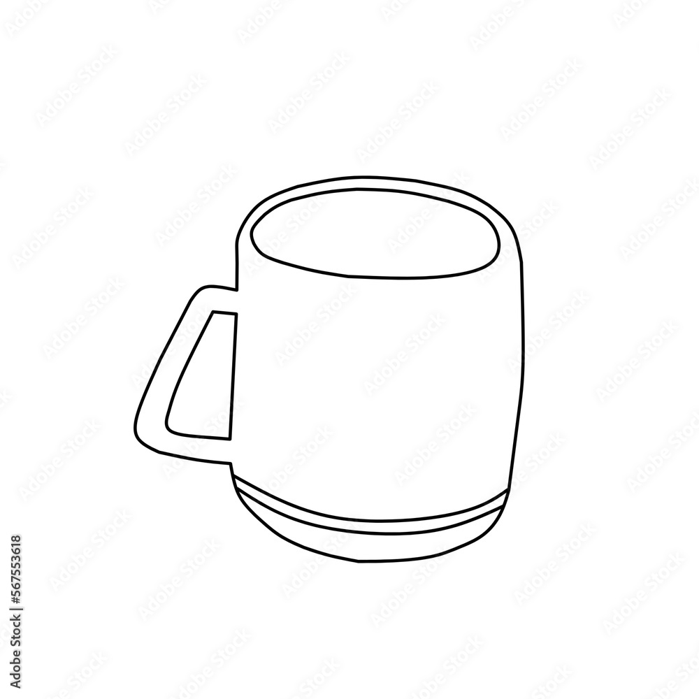 illustration of a glass of milk illustration of a glass of milk