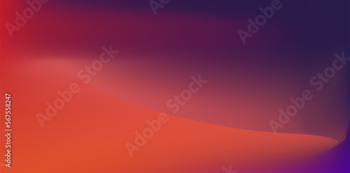 Abstract background with smooth lines in purple and orange colors. Vector illustration.