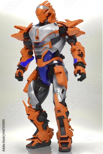 AI generated Humanoid cyborg robot