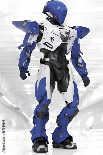 AI generated Humanoid cyborg robot