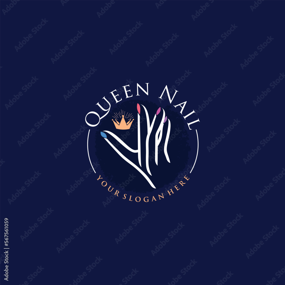 Nail logo design with fresh and unique idea Nail logo design with fresh and unique idea
