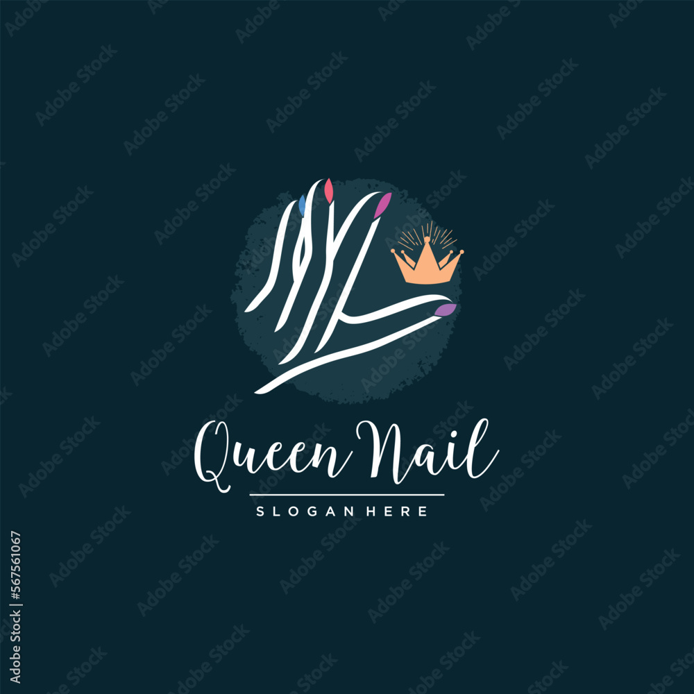 Nail logo design with fresh and unique idea Nail logo design with fresh and unique idea