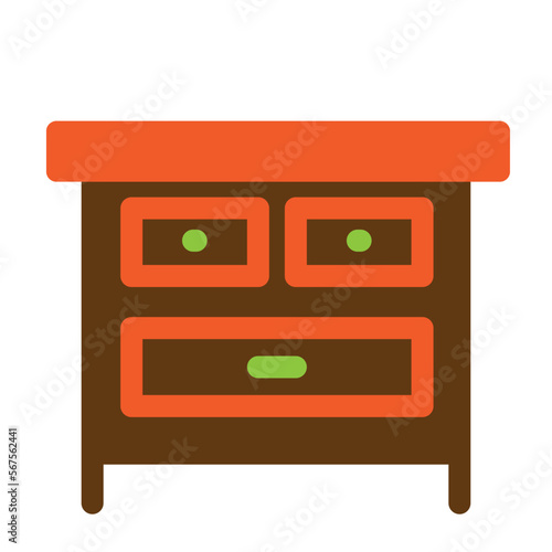 Drawers Flat Icon