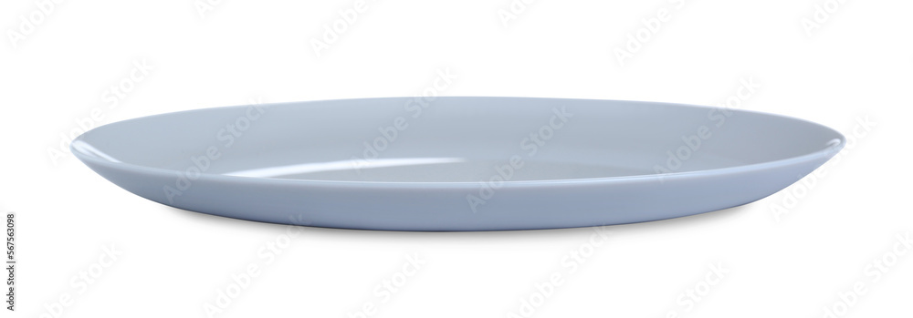 Clean empty ceramic plate isolated on white Clean empty ceramic plate isolated on white