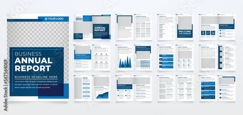 Business Brochure Template with modern and minimalist style use for company profile and annual report