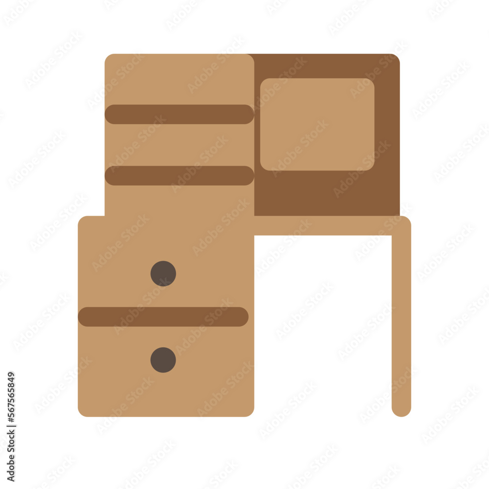 Obraz premium Table Flat Icon