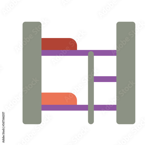 Bunk Flat Icon