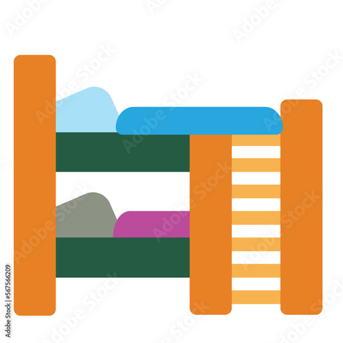 Bunk Flat Icon