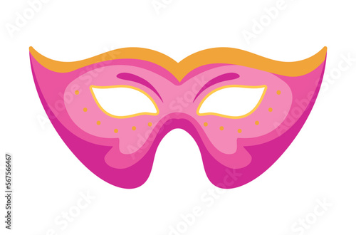 mardi gras mask isolated