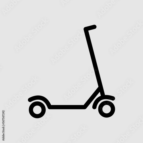 Electric scooter flat vector icon. trendy style illustration on white background..eps