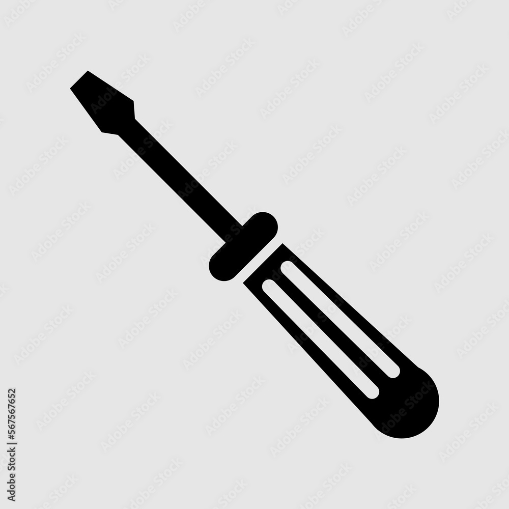 Screwdriver flat vector icon. trendy style illustration on white background..eps Screwdriver flat vector icon. trendy style illustration on white background..eps