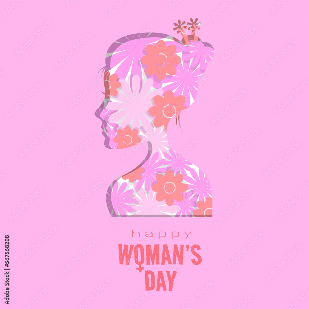 Happy Woman's Day greeting card