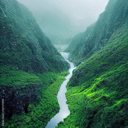 river, water, forest, waterfall, stream, nature, landscape, tree, green, rock, cascade, spring, rocks, creek, mountain, fall, park, stone, tropical, flow, brook, summer, flowing, trees, environment