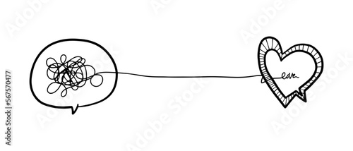 hand drawn of tangle scrawl sketch. Abstract scribble, Vector illustration.