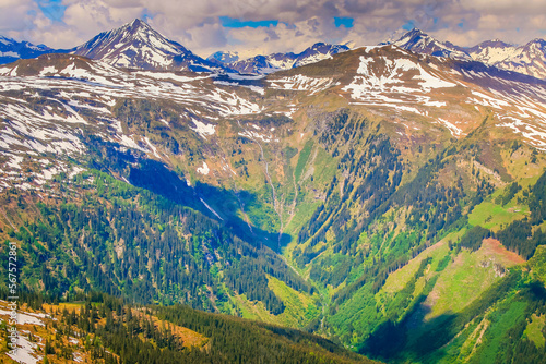Obraz na płótnie Tyrol Stubnerkogel alps above Bad Gastein and Hohe Tauern range, Austria w salonie