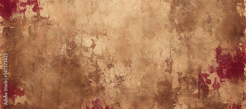 old rusty wall texture background with Generative AI Technology