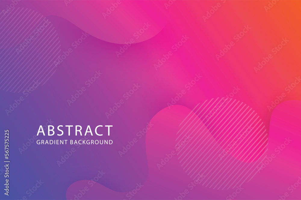 2023 Abstract banner design. Gradient color template. 2023 landing page