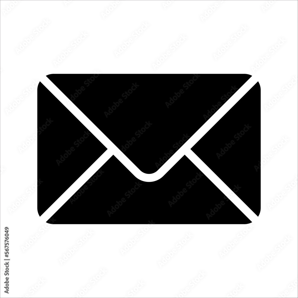 Black Glyph Contact Icon Black Glyph Contact Icon