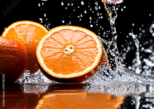 Enjoy the sweet and juicy citrus flavor of orange, a delicious and nutritious fruit that is packed with vitamin C and makes a perfect addition to drinks, snacks, and meals for a refreshing and healthy