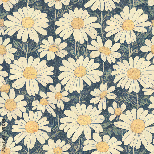 Wallpaper Mural seamless sunflower pattern Torontodigital.ca
