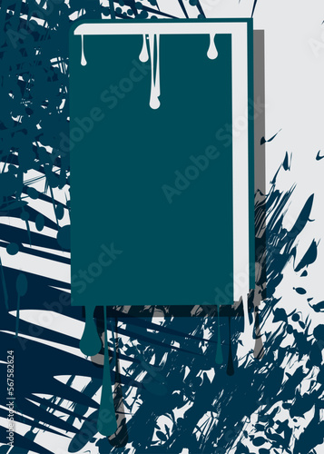 Graffiti Book Background. Abstract modern education street art decoration performed in urban painting style.