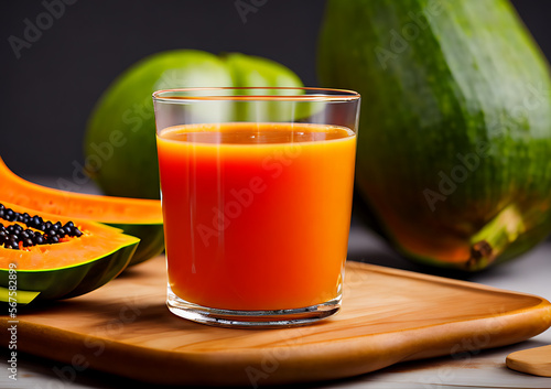 Papaya is a delicious and exotic tropical fruit, rich in vitamin C, dietary fiber, and antioxidants. It is a nutritious and low-calorie snack, great for boosting energy, supporting gut and skin health