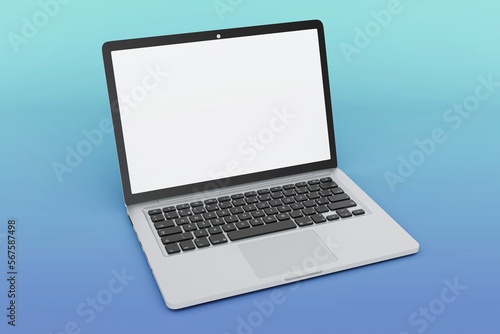 Modern laptop screen mockup