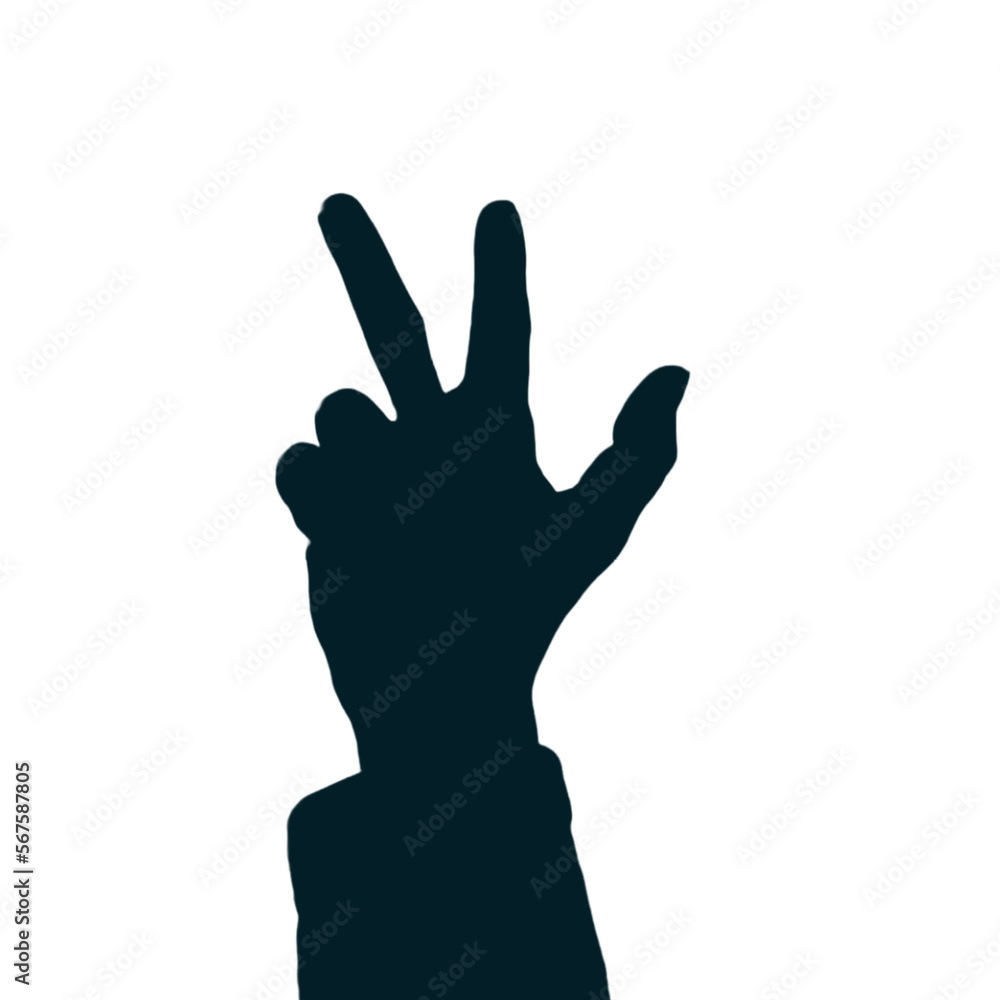 Victory finger hand silhouette png Royality free Victory finger hand silhouette png Royality free