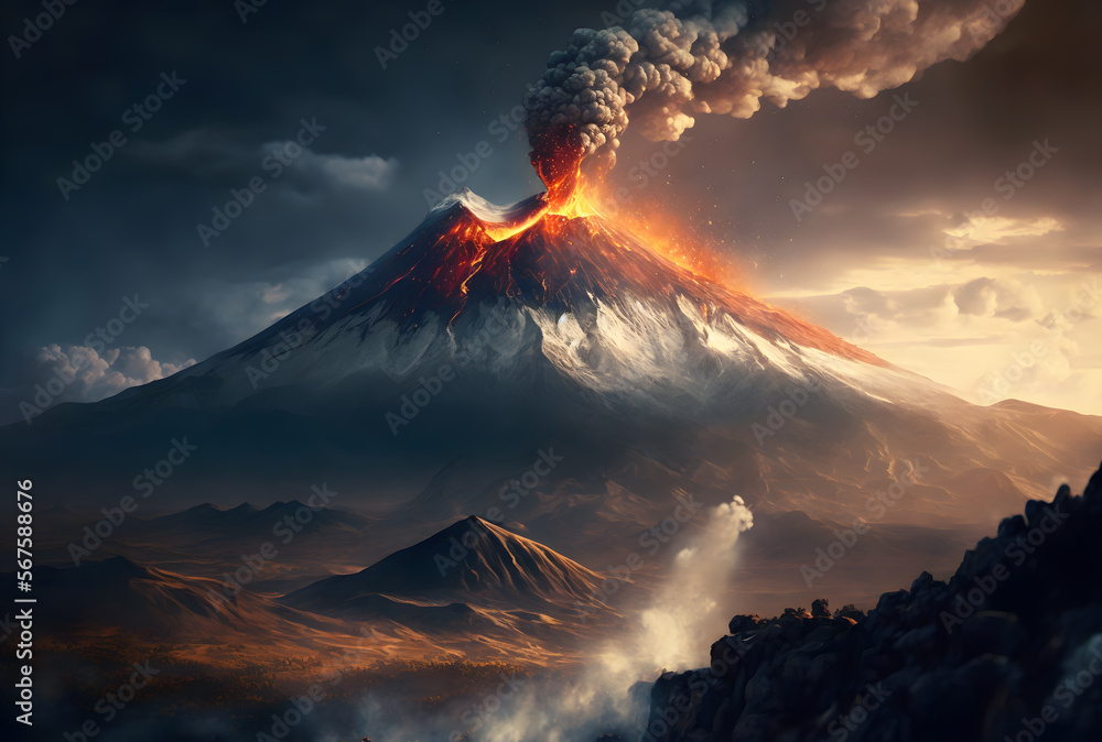 Erupting Volcano 
