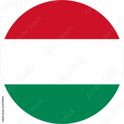 Hungary flag 20230202 round shape  photo