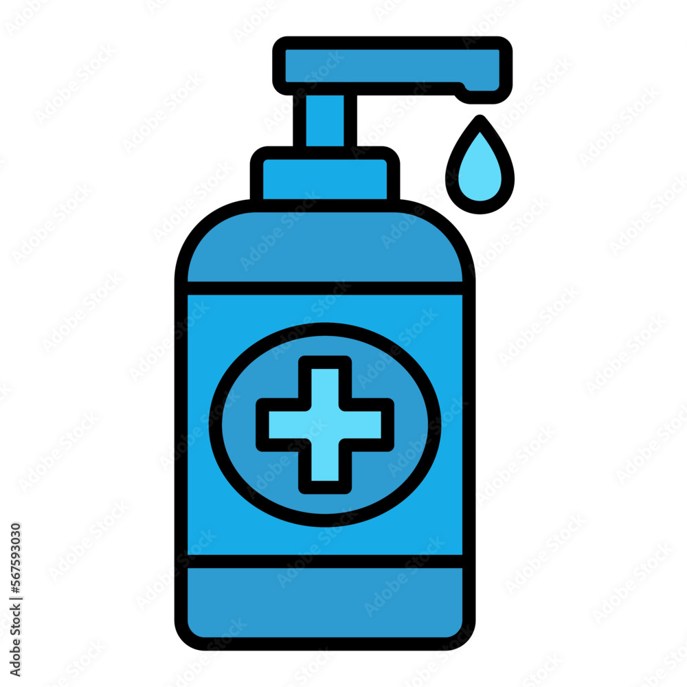 Fototapeta premium Hand Sanitizer Filled Line Icon