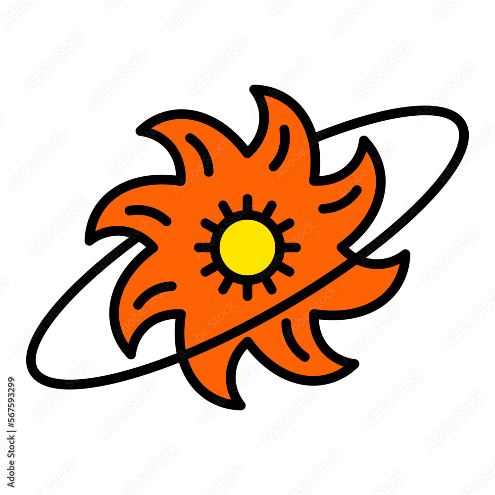 Supernova Filled Line Icon Supernova Filled Line Icon