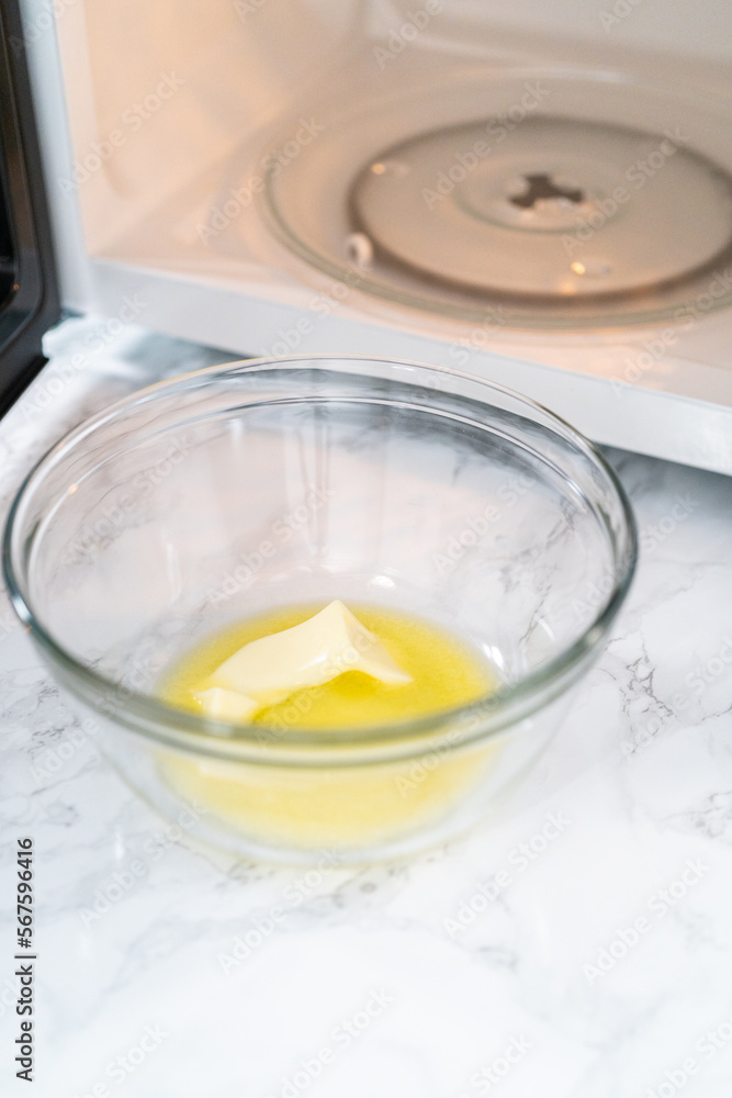 Melting unsalted butter Melting unsalted butter