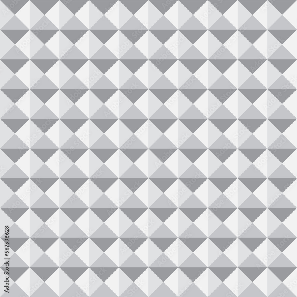 Grey Square and Triangleseamless geometric pattern