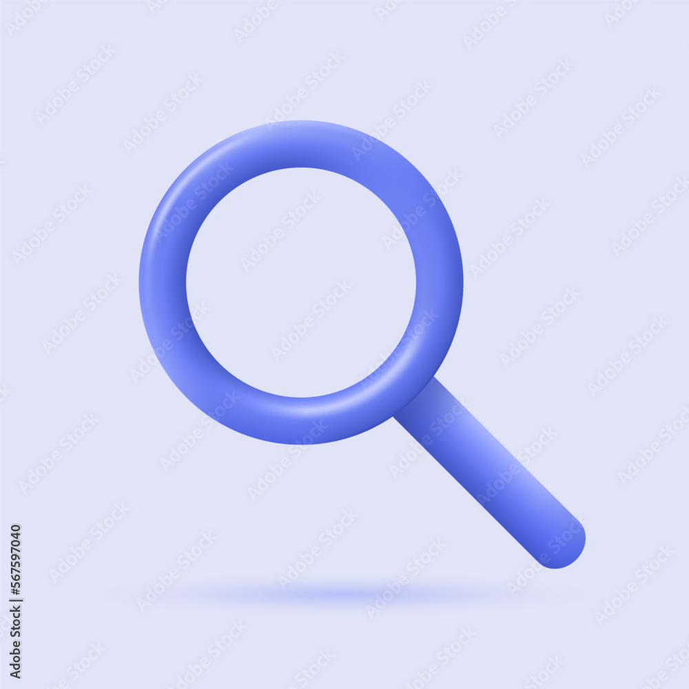 3d medical magnifier icon. First aid. Realistic medical equipment. Healthcare element for mobile concepts and web apps. Modern vector illustration in cartoon style. 3d medical magnifier icon. First aid. Realistic medical equipment. Healthcare element for mobile concepts and web apps. Modern vector illustration in cartoon style.