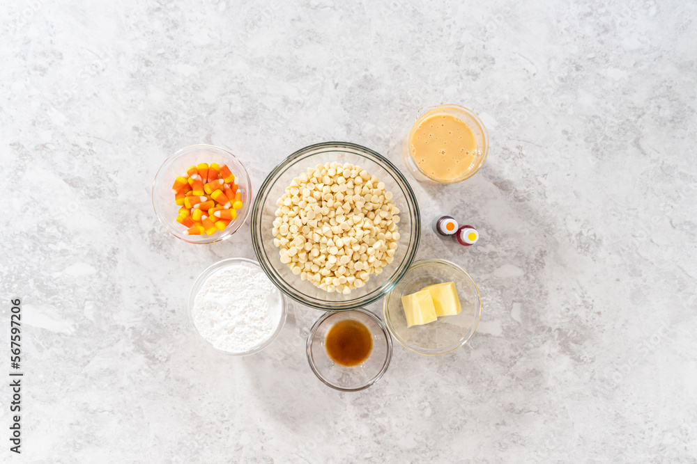 Candy corn fudge Candy corn fudge