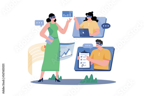 Virtual Business meeting