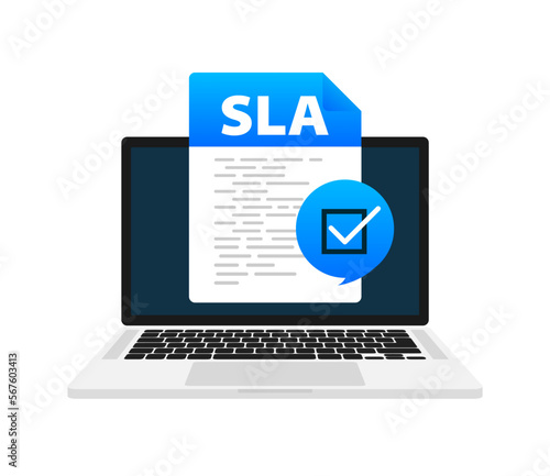 SLA - service level agreement document, Contract Form.