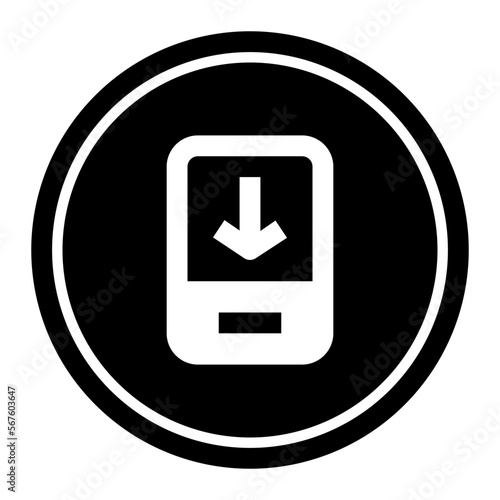 mobile Circular line icon