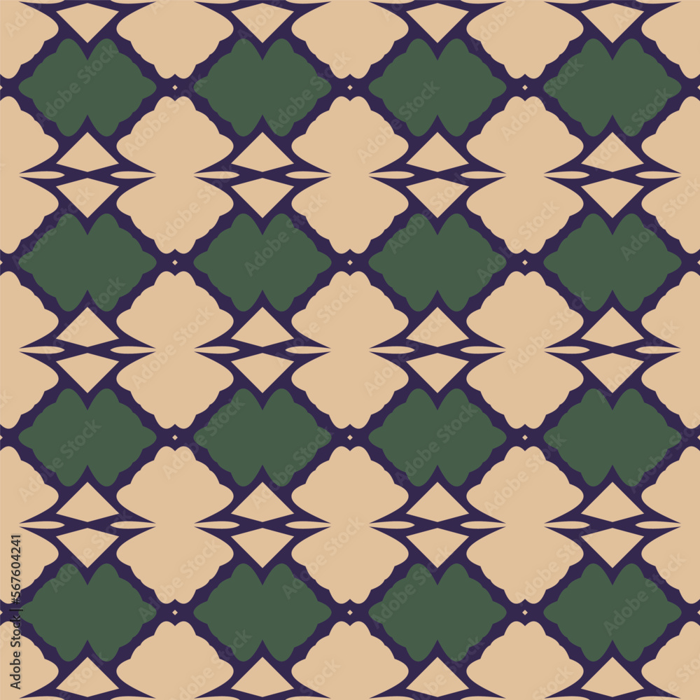 Naklejka premium Abstract tileable geometric pattern. A seamless background, vintage texture. 