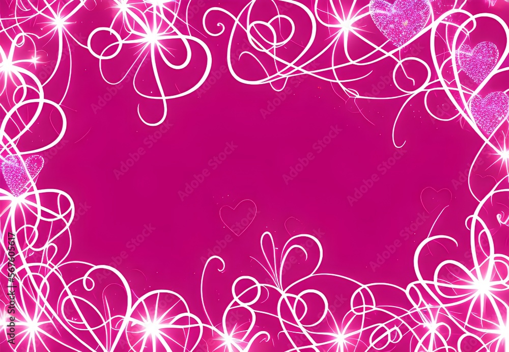 Happy Valentine's Day background of pink, red hearts and lights. Happy Valentine's Day background of pink, red hearts and lights.