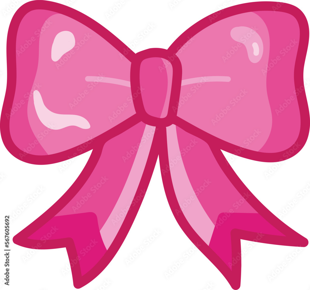pink ribbon bow vector image pink ribbon bow vector image