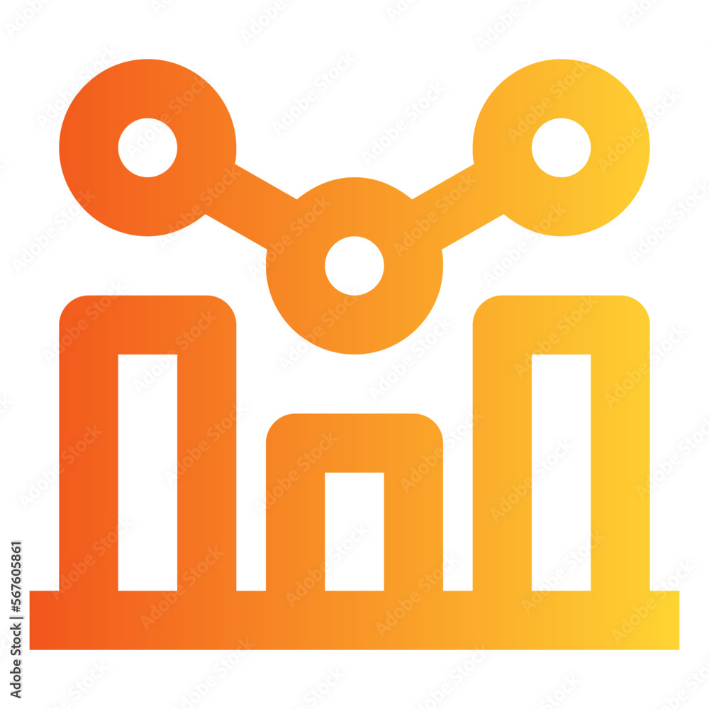 Analytic gradient icon Analytic gradient icon