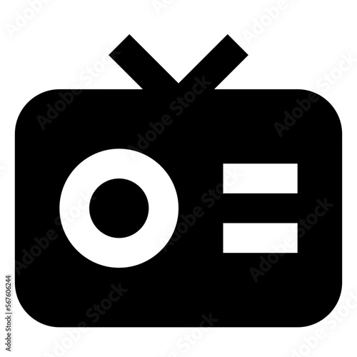 Radio glyph icon