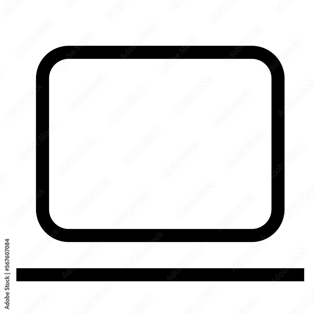 Laptop line icon Laptop line icon