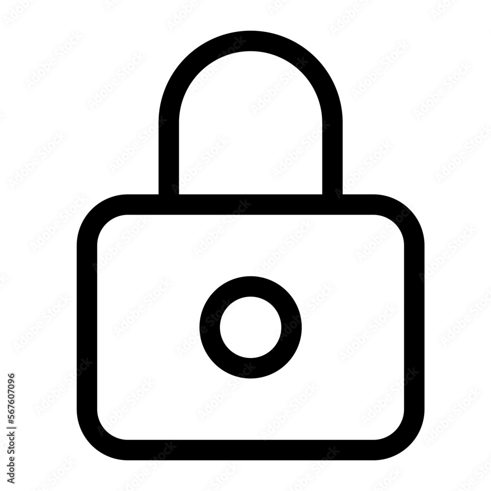 Lock line icon Lock line icon