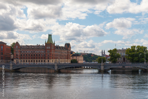 STOCKHOLM, SWEDEN - AUGUST 24, 2022: Touristic view of Old Town (Gamla Stan) © yegorov_nick