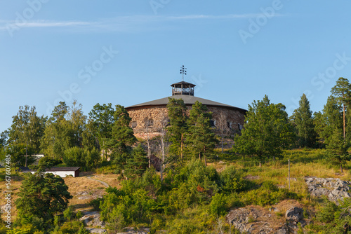 Oskar-Fredriksborg fortress is one of the defense positions in the Stockholm archipelago, Sweden photo